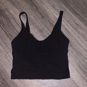 black lululemon align tank